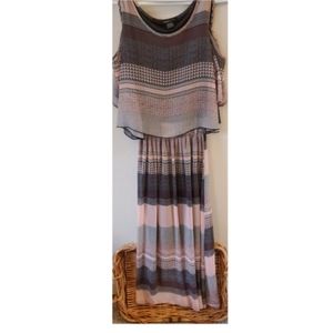 Robert Louis Boho Tier Maxi Dress - Size:L